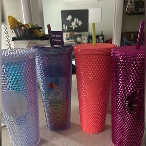 Starbucks studded tumblers. Can buy separately or as a group.